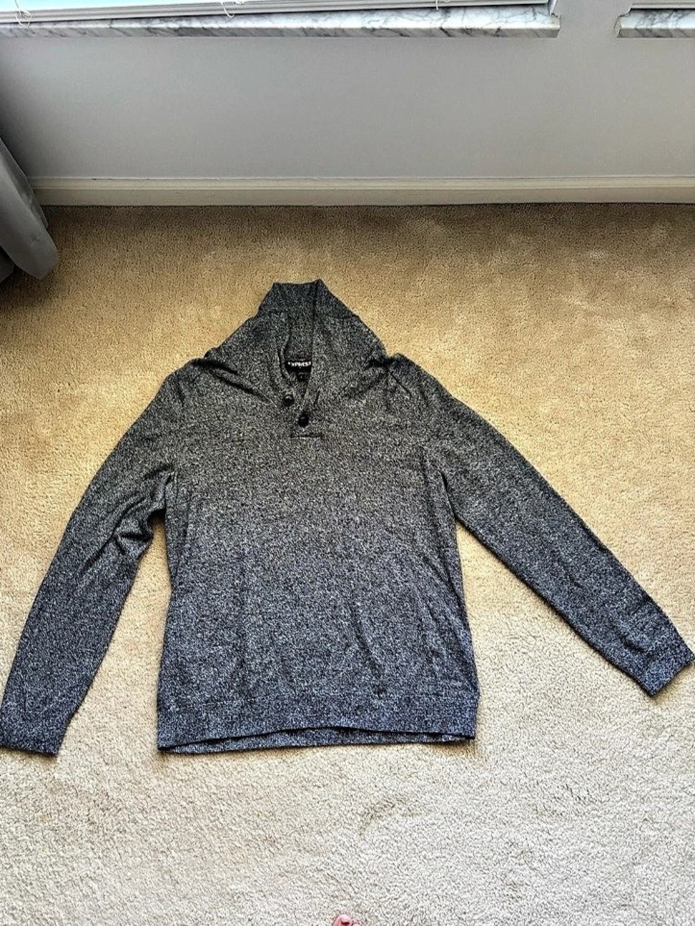 Express Gray Cowl Neck Sweater